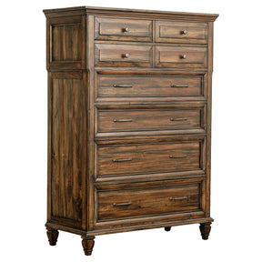 Avenue 8-drawer Chest Weathered Burnished Brown Half Price Furniture