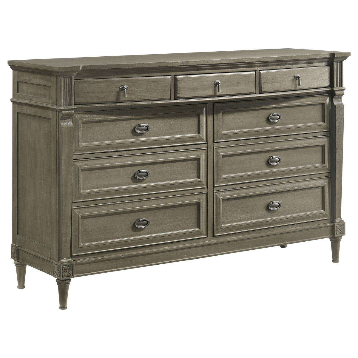 Alderwood 9-drawer Dresser French Grey - Half Price Furniture