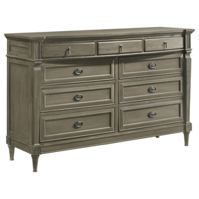 Alderwood 9-drawer Dresser French Grey Half Price Furniture