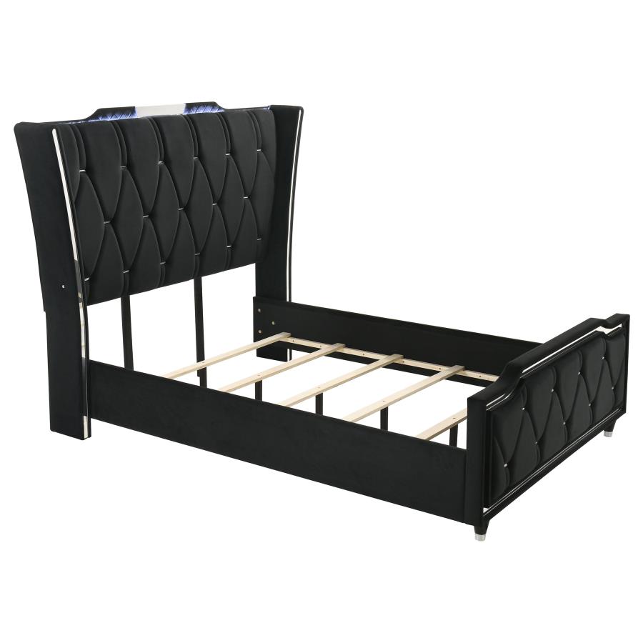 Lorient 4-Piece Bedroom Set Black