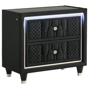 Lorient 4-Piece Bedroom Set Black