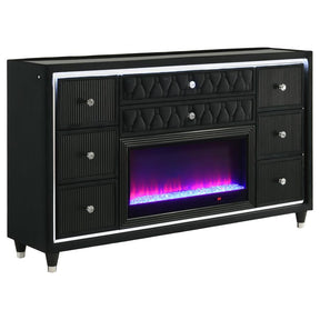 Lorient 4-Piece Bedroom Set Black