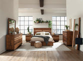 Winslow Storage Queen Bed Smokey Walnut and Coffee Bean Half Price Furniture