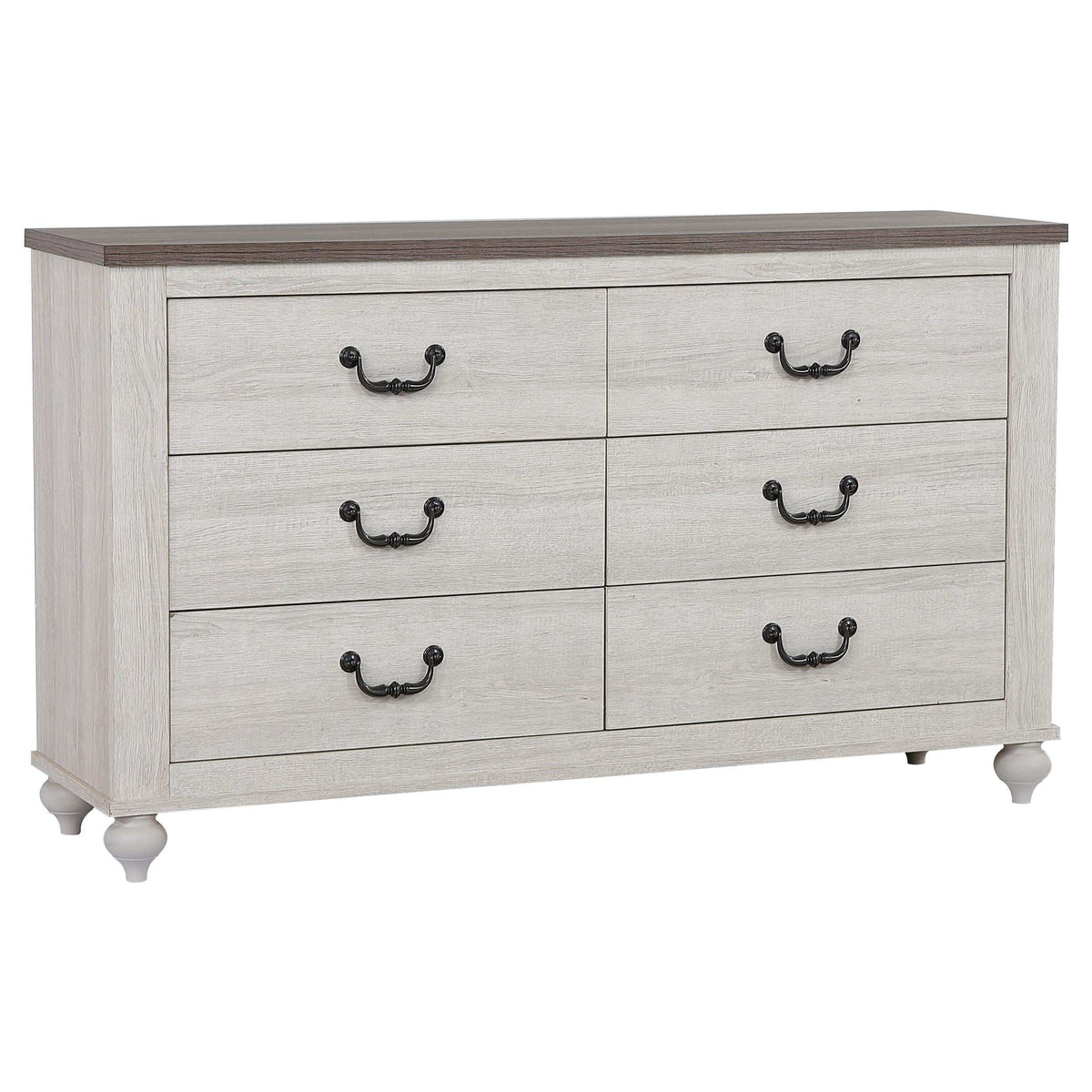 Stillwood 6-drawer Dresser Vintage Linen Half Price Furniture