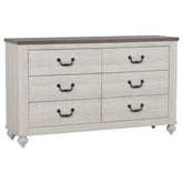 Stillwood 6-drawer Dresser Vintage Linen Half Price Furniture