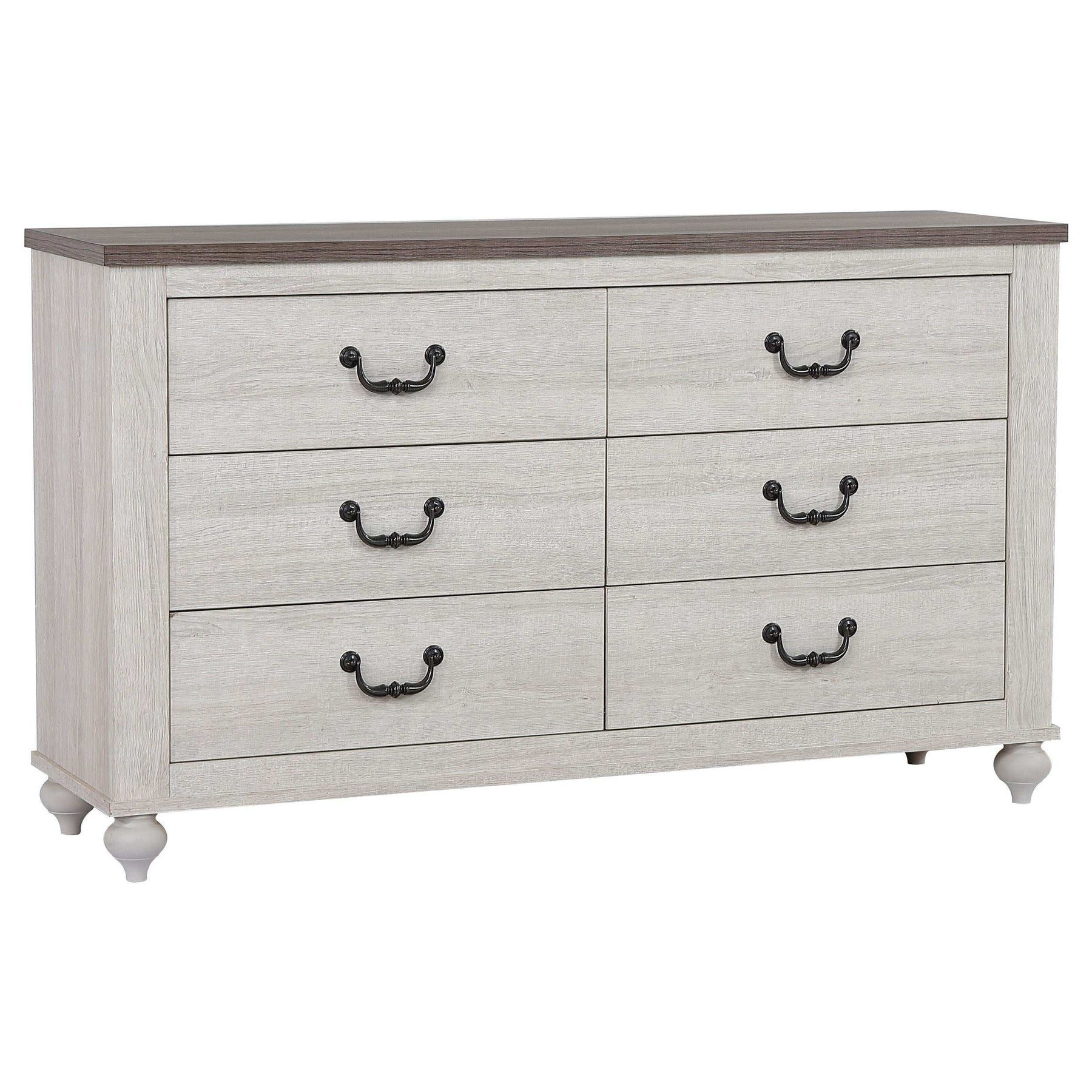 Stillwood 6-drawer Dresser Vintage Linen Half Price Furniture
