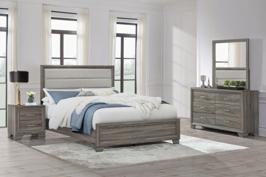 Wright 4-Piece Bedroom Set Brown Oak - King