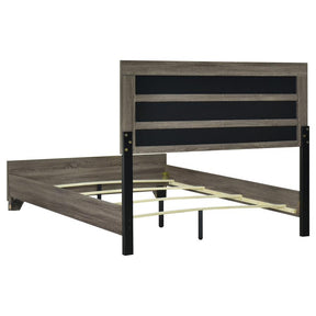 Wright 4-Piece Bedroom Set Brown Oak