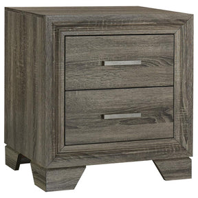 Wright 4-Piece Bedroom Set Brown Oak