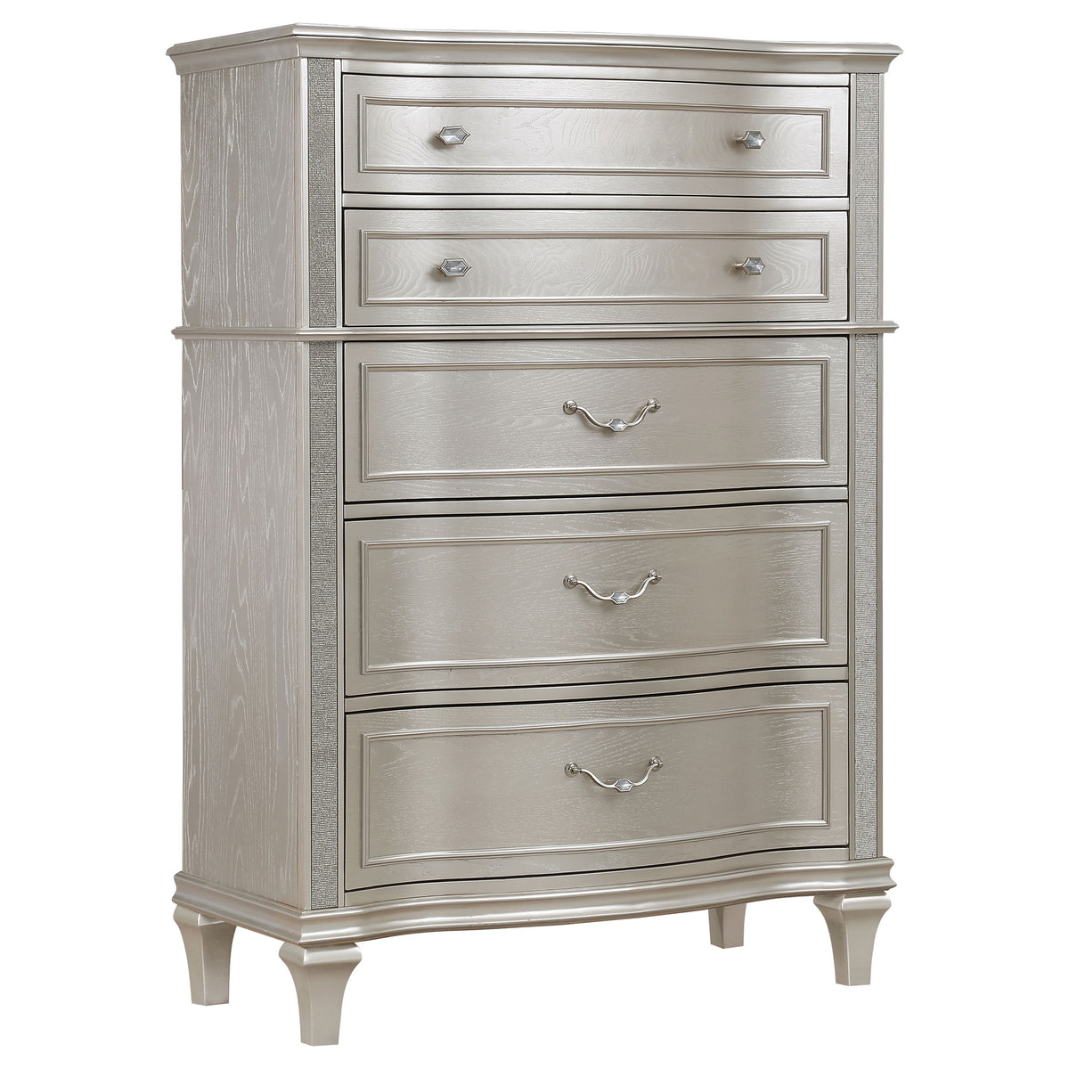 Evangeline 6-drawer Chest Silver Oak Half Price Furniture