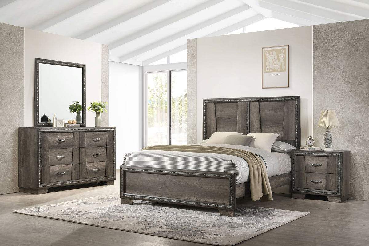 Janine Bedroom Set Grey Half Price Furniture
