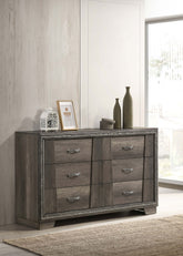 Janine 6-drawer Dresser Grey Half Price Furniture