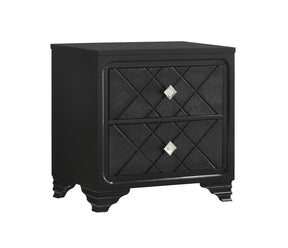 Penelope 2-drawer Nightstand Black  Half Price Furniture