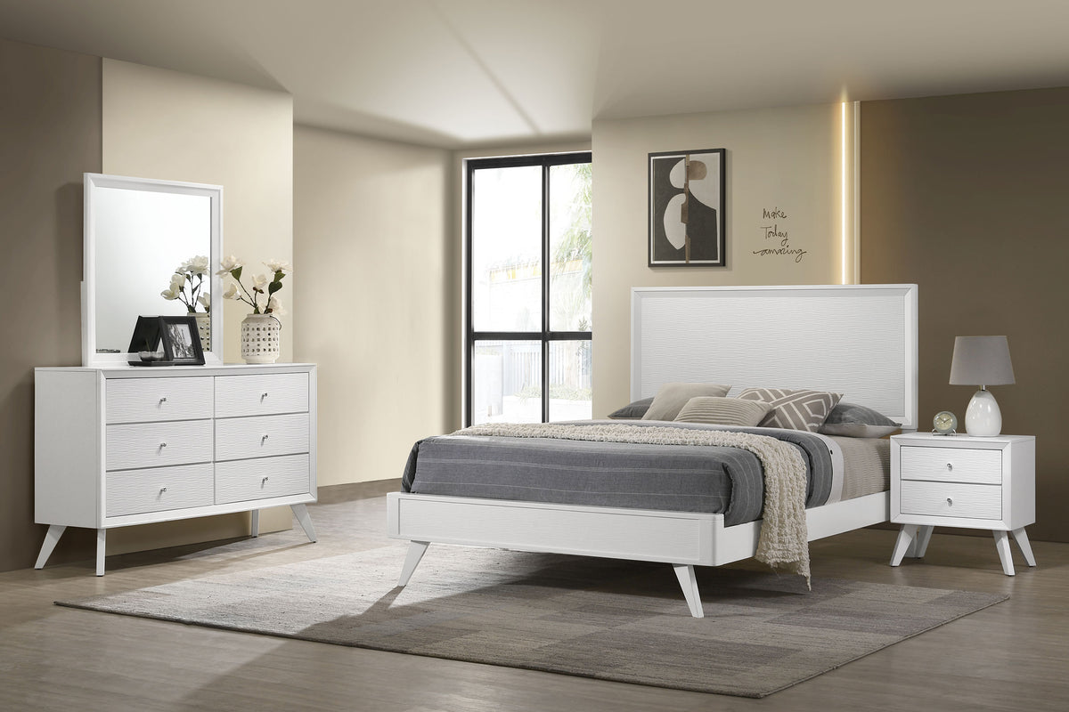 Janelle Bedroom Set White  Half Price Furniture