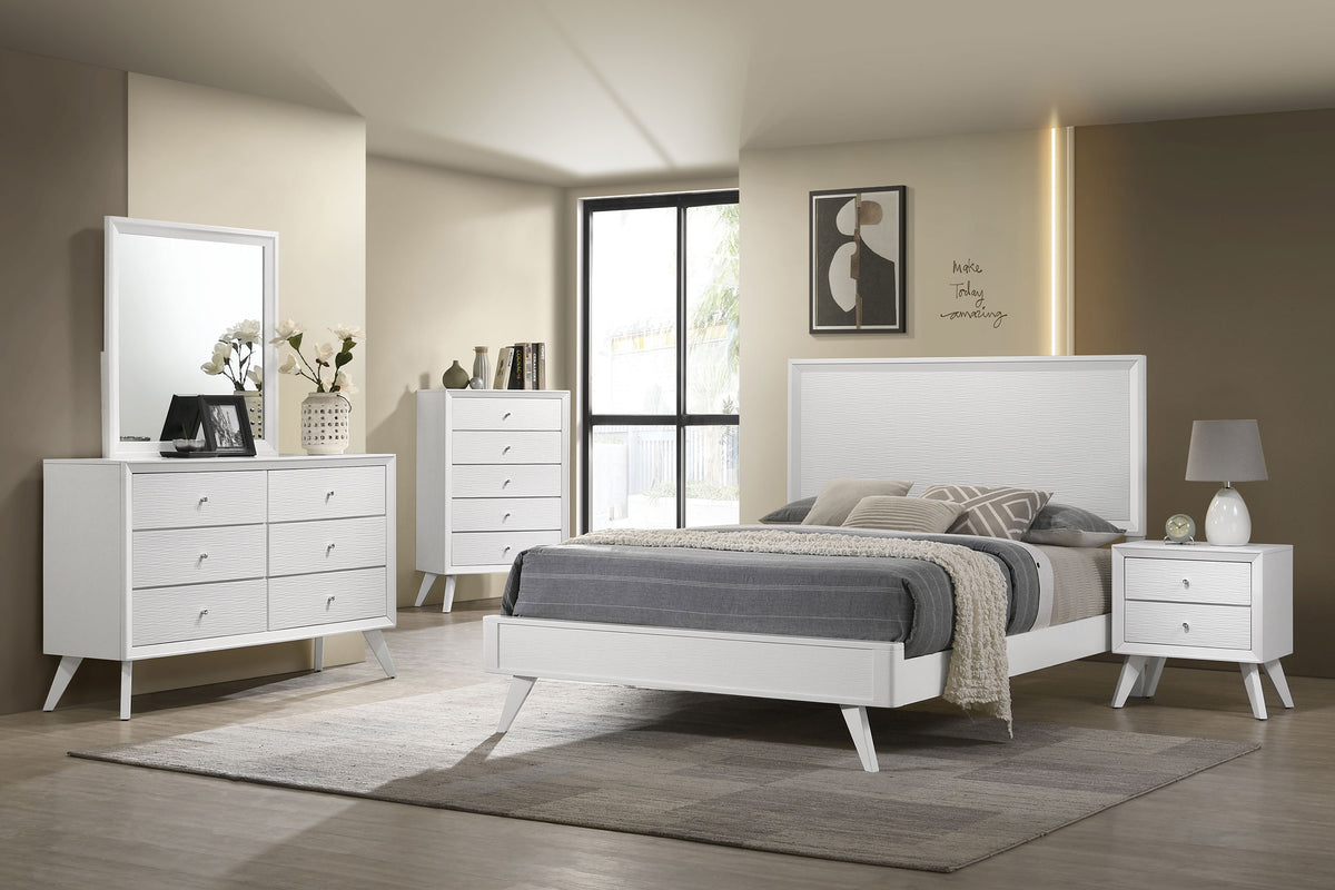 Janelle Bedroom Set White  Half Price Furniture