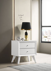 Janelle 2-drawer Nightstand White Half Price Furniture
