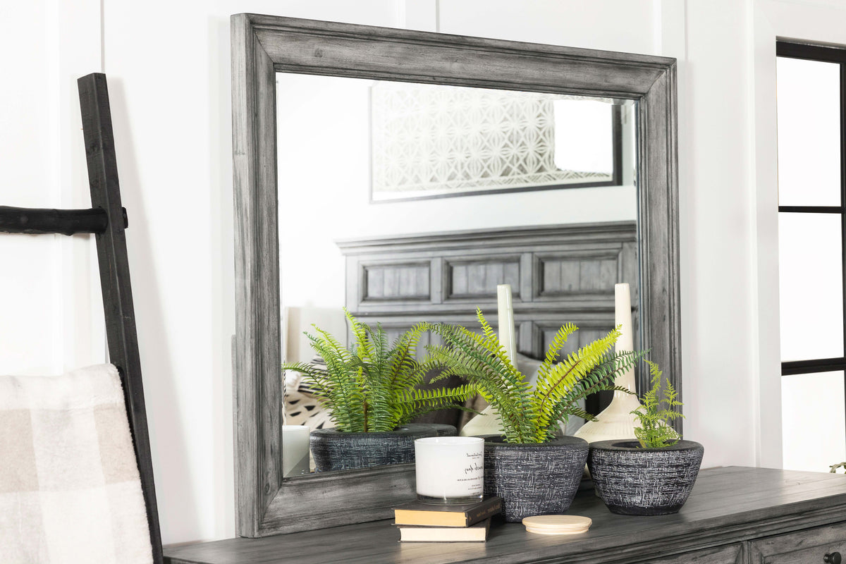 Avenue Rectangular Dresser Mirror Grey  Half Price Furniture