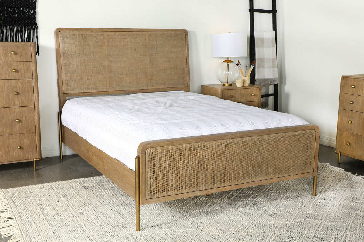 Arini Upholstered Panel Bed  Half Price Furniture