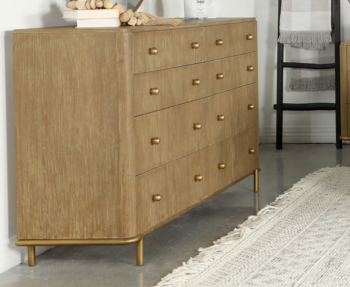 Arini 8-drawer Dresser Sand Wash  Half Price Furniture