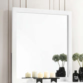 Kendall Square Dresser Mirror White Half Price Furniture