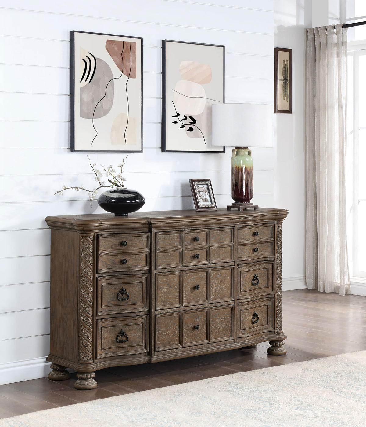 Emmett 9-drawer Dresser Walnut Half Price Furniture