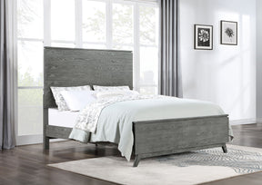Nathan High Headboard Panel Bed Grey - Bed - Half Price Furniture