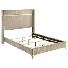 Lucia 4-Piece Bedroom Set Beige and White