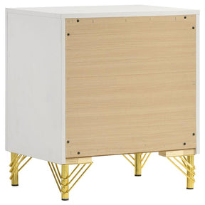 Lucia 4-Piece Bedroom Set Beige and White