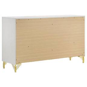 Lucia 4-Piece Bedroom Set Beige and White