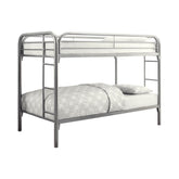 Morgan Twin Over Twin Bunk Bed Silver Half Price Furniture