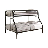Morgan Twin Over Full Bunk Bed Black Half Price Furniture