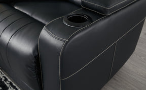 Center Point Reclining Sofa with Drop Down Table - Sofa - Half Price Furniture