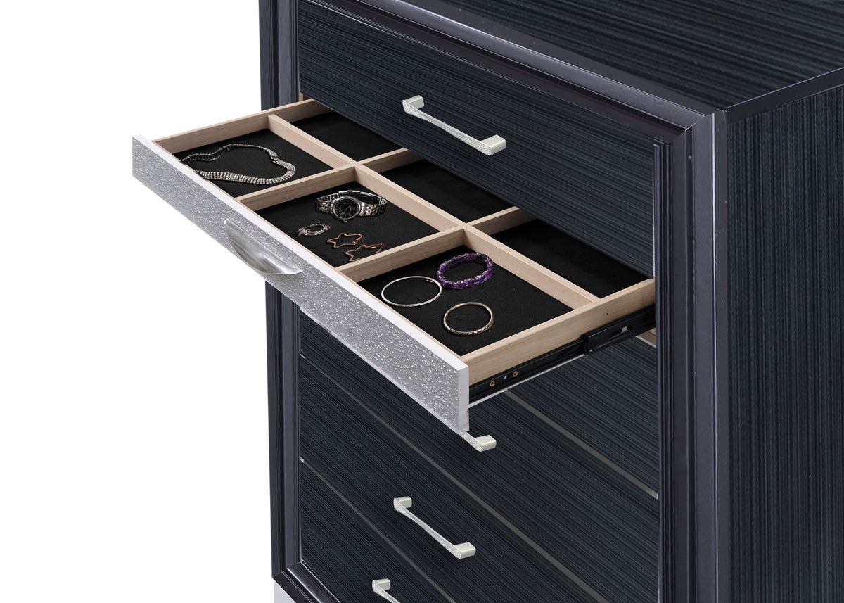 Naima Black Chest Naima Black Chest Half Price Furniture