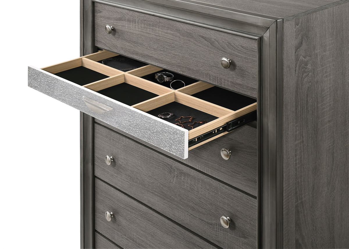 Naima Gray Chest Half Price Furniture