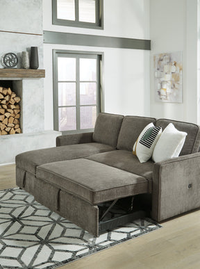 Kerle 2-Piece Sectional with Pop Up Bed - Half Price Furniture