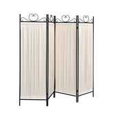 Dove 4-panel Folding Screen Beige and Black Dove 4-panel Folding Screen Beige and Black Half Price Furniture