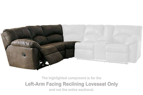Tambo 2-Piece Reclining Sectional Half Price Furniture