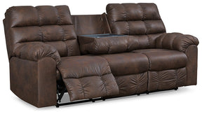 Derwin Reclining Sofa with Drop Down Table - Sofa - Half Price Furniture