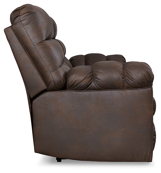 Derwin Reclining Sofa with Drop Down Table - Half Price Furniture