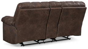 Derwin Reclining Loveseat with Console - Loveseat - Half Price Furniture
