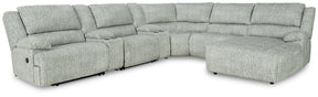 McClelland Reclining Sectional with Chaise - Half Price Furniture