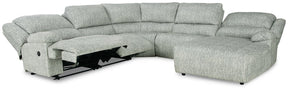 McClelland Reclining Sectional with Chaise - Half Price Furniture