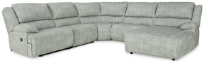 McClelland Reclining Sectional with Chaise - Half Price Furniture