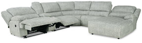 McClelland Reclining Sectional with Chaise - Half Price Furniture