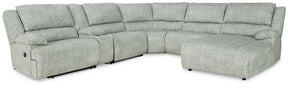 McClelland Reclining Sectional with Chaise - Half Price Furniture