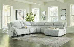 McClelland Reclining Sectional with Chaise - Half Price Furniture