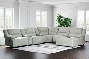 McClelland Reclining Sectional with Chaise - Half Price Furniture