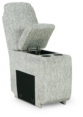 McClelland Reclining Sectional Loveseat with Console Half Price Furniture