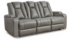 Mancin Reclining Sofa with Drop Down Table - Half Price Furniture