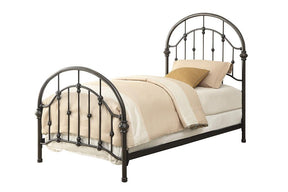 Rowan Twin Bed Dark Bronze Rowan Twin Bed Dark Bronze Half Price Furniture